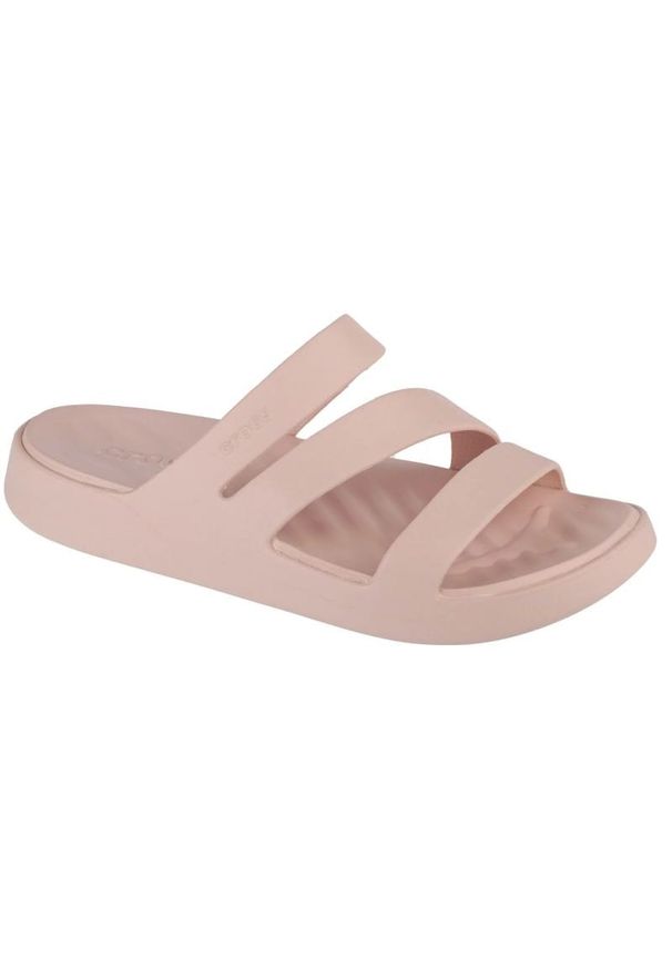 Klapki Crocs Getaway Strappy Sandal 209587-6UR beżowy. Kolor: beżowy