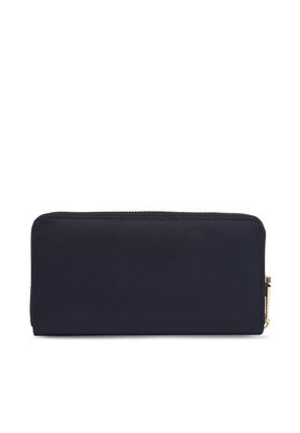 TOMMY HILFIGER - Tommy Hilfiger Duży Portfel Damski Poppy Th Large Za AW0AW15642 Granatowy. Kolor: niebieski. Materiał: materiał