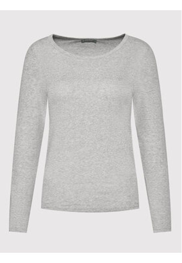 United Colors of Benetton - United Colors Of Benetton Bluzka 3GA2E16F9 Szary Regular Fit. Kolor: szary. Materiał: bawełna