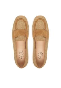 AGL Półbuty Sheryl Raffia D834054PCK7875G740 Brązowy. Kolor: brązowy. Materiał: materiał #5