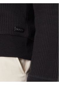 BOSS Bluza Structure 50559332 Czarny Regular Fit. Kolor: czarny. Materiał: bawełna #5