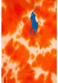 Polo Ralph Lauren - Bluza bawełniana dziecięca 128-176 cm. Okazja: na co dzień. Typ kołnierza: polo. Kolor: pomarańczowy. Materiał: bawełna. Długość rękawa: raglanowy rękaw. Styl: casual #2
