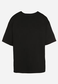 Born2be - Czarny T-shirt z Bawełną w Klasycznym Stylu Meravia. Okazja: na co dzień. Kolor: czarny. Materiał: bawełna. Wzór: gładki. Styl: klasyczny #6