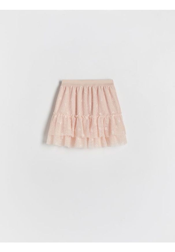 Reserved - Tiulowa spódnica - pastelowy róż. Kolor: różowy. Materiał: tiul
