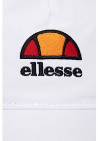 Ellesse czapka z daszkiem kolor biały z aplikacją. Kolor: biały. Wzór: aplikacja #2