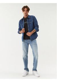 Pepe Jeans Koszula jeansowa Carson PM307489 Niebieski Regular Fit. Kolor: niebieski. Materiał: bawełna