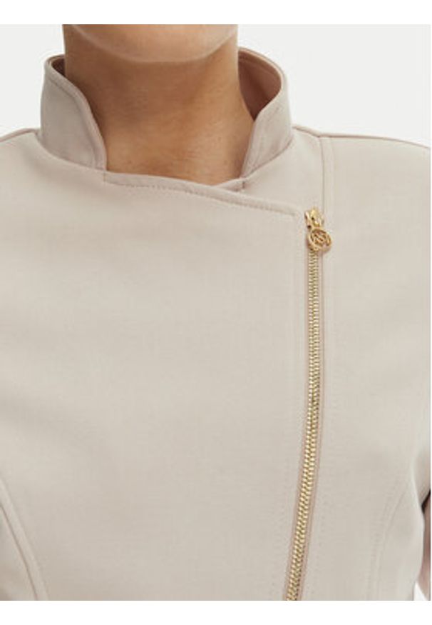 Rinascimento Marynarka CFC0127901003 Beżowy Slim Fit. Kolor: beżowy. Materiał: syntetyk