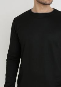 Born2be - Czarny Sweter Z Wełną Appesilea. Kolor: czarny. Materiał: wełna. Styl: klasyczny #4