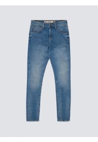 Big-Star - Jeansy męskie niebieskie Deric High Waist 390. Okazja: na co dzień. Stan: podwyższony. Kolor: niebieski. Styl: casual