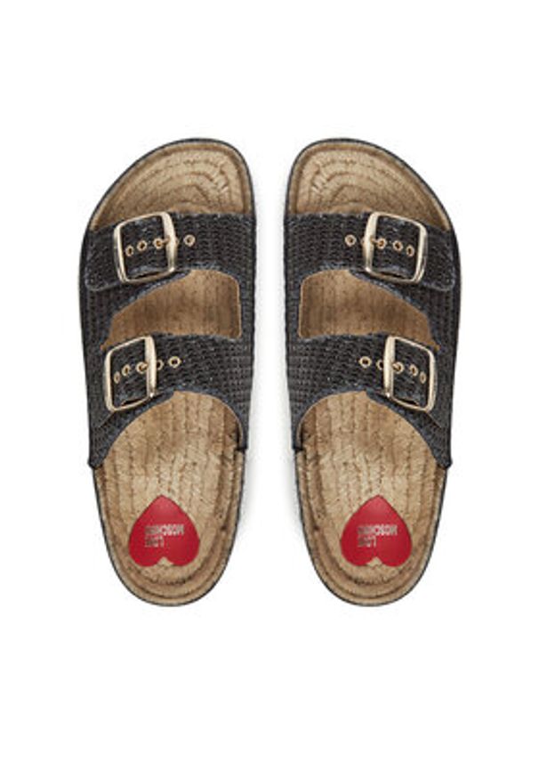 Love Moschino - LOVE MOSCHINO Espadryle JA28393G0MJQ0000 Szary. Kolor: szary. Materiał: syntetyk