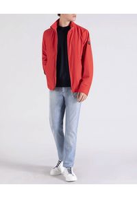 PAUL & SHARK - Czerwona kurtka Typhoon Save The Sea. Kolor: czerwony. Materiał: jeans, tkanina. Styl: klasyczny #4