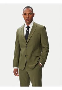 Hugo - HUGO Garnitur Henry-Getlin253X 50567894 Zielony ciemny Slim Fit. Kolor: zielony. Materiał: syntetyk #7