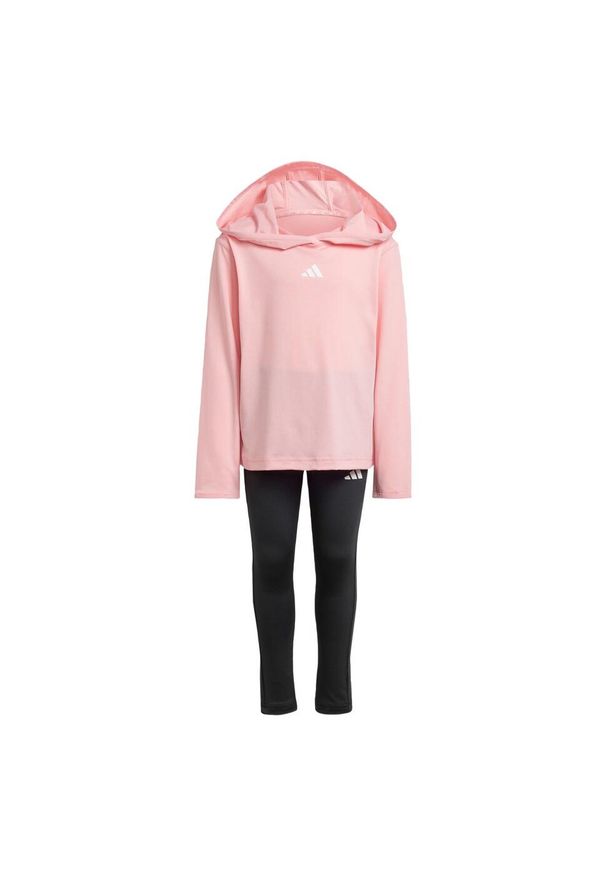Adidas - Zestaw Sweatshirt and Leggings Kids. Kolor: biały, wielokolorowy, różowy. Materiał: materiał