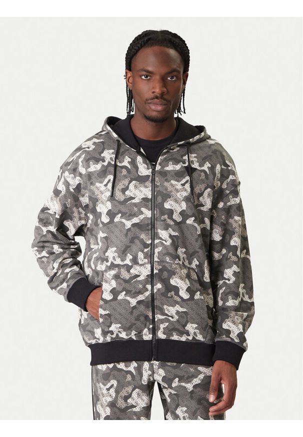 Guess Bluza Z6RQ04 K9YI1 Szary Regular Fit. Kolor: szary. Materiał: bawełna