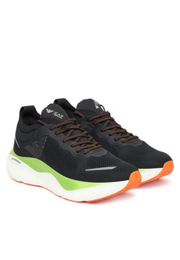 EA7 Emporio Armani Sneakersy X8X246 XK443 MZ213 Czarny. Kolor: czarny. Materiał: materiał