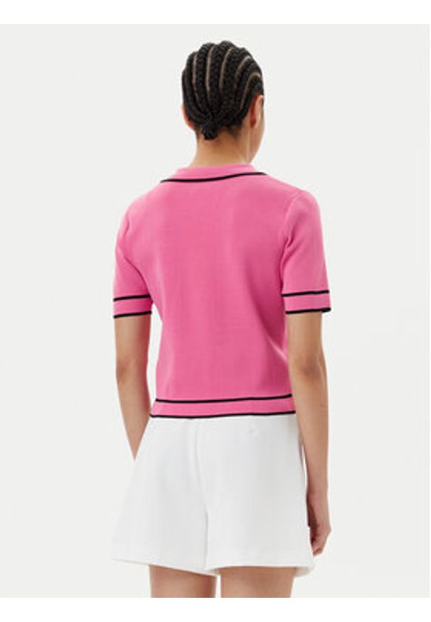 Morgan Bluzka 241-MEDIN Różowy Regular Fit. Kolor: różowy. Materiał: syntetyk, wiskoza