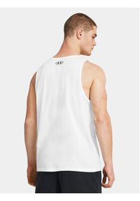 Under Armour Tank top Ua Sportstyle Logo Tank 1382883-100 Biały Loose Fit. Kolor: biały. Materiał: bawełna, syntetyk #3