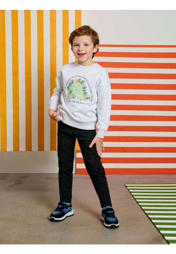 Sinsay - Jeansy slim fit - czarny. Kolor: czarny