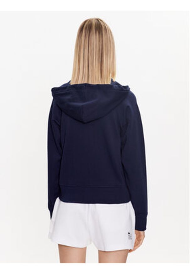Lacoste Bluza SF9213 Granatowy Regular Fit. Kolor: niebieski. Materiał: bawełna