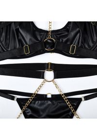 Intica - Komplet bielizny z łańcuszkami na romantyczne wieczory Serin. Kolor: czarny. Materiał: materiał #10