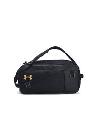 Torba treningowa uniseks Under Armour UA Contain Duo Sm Bp Duffle - czarna. Kolor: czarny. Materiał: poliester