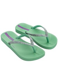 Ipanema Jr Anatomic Lolita klapki dziewczęce zielone roz. 32. Kolor: zielony. Wzór: paski. Styl: sportowy