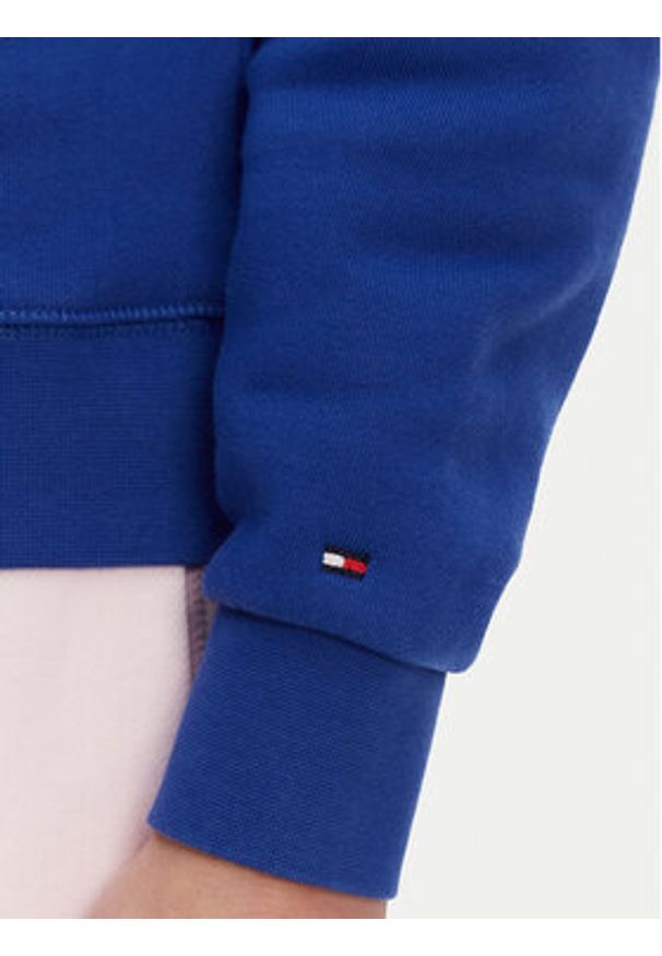 TOMMY HILFIGER - Tommy Hilfiger Bluza WW0WW45980 Niebieski Regular Fit. Kolor: niebieski. Materiał: bawełna