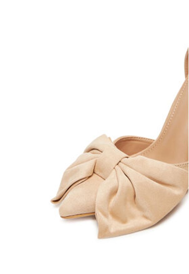 DeeZee Szpilki HT6176-57 Beżowy. Kolor: beżowy. Materiał: materiał. Obcas: na szpilce