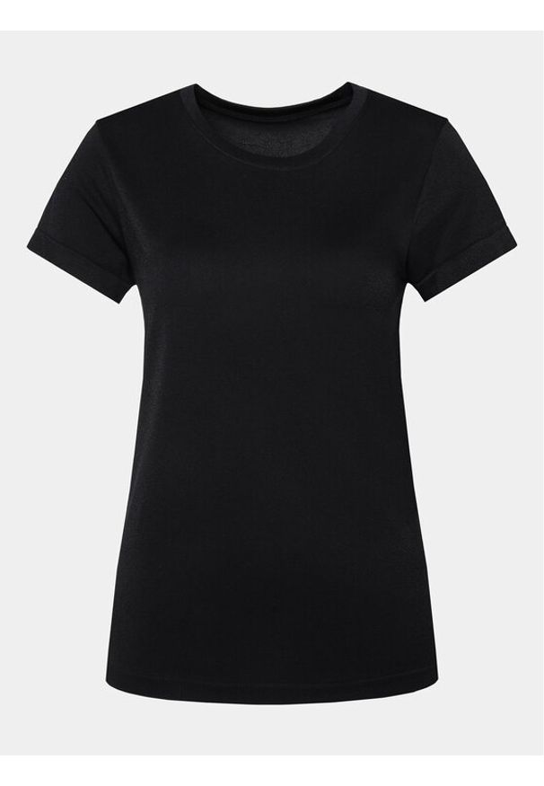 Athlecia T-Shirt Julee W Loose Fit S/S Seamless Tee EA203447 Czarny Regular Fit. Kolor: czarny. Materiał: syntetyk