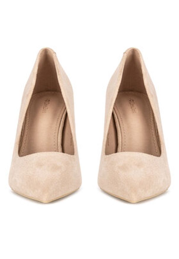 DeeZee Szpilki DBC-37237-1 Beżowy. Kolor: beżowy. Materiał: syntetyk, materiał. Obcas: na szpilce