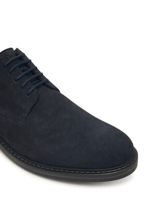 Clarks Półbuty Aldwin Lace 26183251 Granatowy. Kolor: niebieski. Materiał: skóra, zamsz