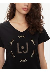 Liu Jo T-Shirt TA4137 J6040 Czarny Regular Fit. Kolor: czarny. Materiał: bawełna