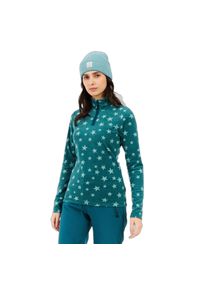 Damski polar 1/4 zip Protest Refuzzy. Kolor: niebieski. Materiał: polar #1