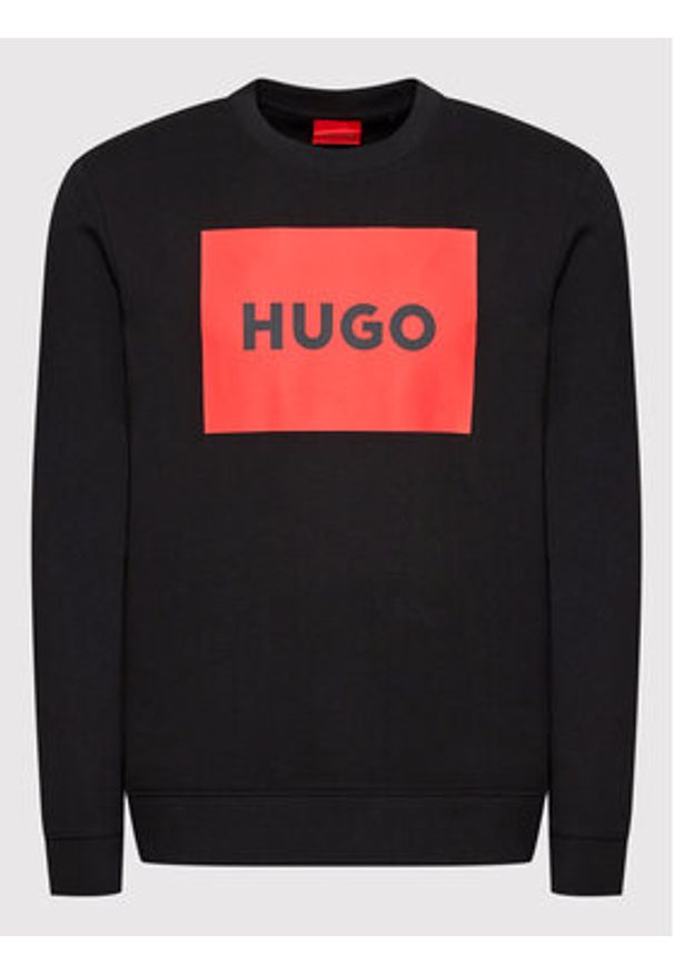 Hugo Bluza Duragol222 50467944 Czarny Regular Fit. Kolor: czarny. Materiał: bawełna