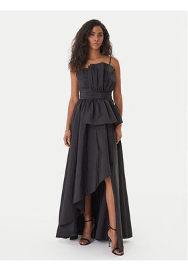 Fracomina Sukienka wieczorowa FQ26SD3010W83101 Czarny Regular Fit. Kolor: czarny. Materiał: syntetyk. Styl: wizytowy