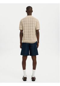 Selected Homme Koszula 16097564 Beżowy Regular Fit. Kolor: beżowy. Materiał: bawełna #3