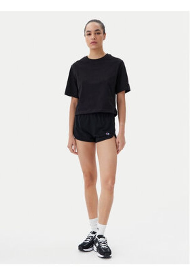 Champion Szorty sportowe 117873 Czarny Regular Fit. Kolor: czarny. Materiał: bawełna