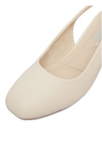 Rieker Czółenka 44751-61 Écru. Kolor: kremowy. Materiał: materiał #4