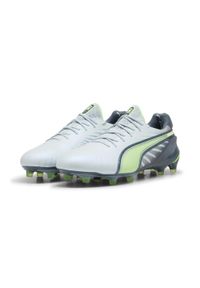 Puma - Buty piłkarskie unisex PUMA KING ULTIMATE FG/AG. Kolor: niebieski, szary, żółty, wielokolorowy. Sport: piłka nożna