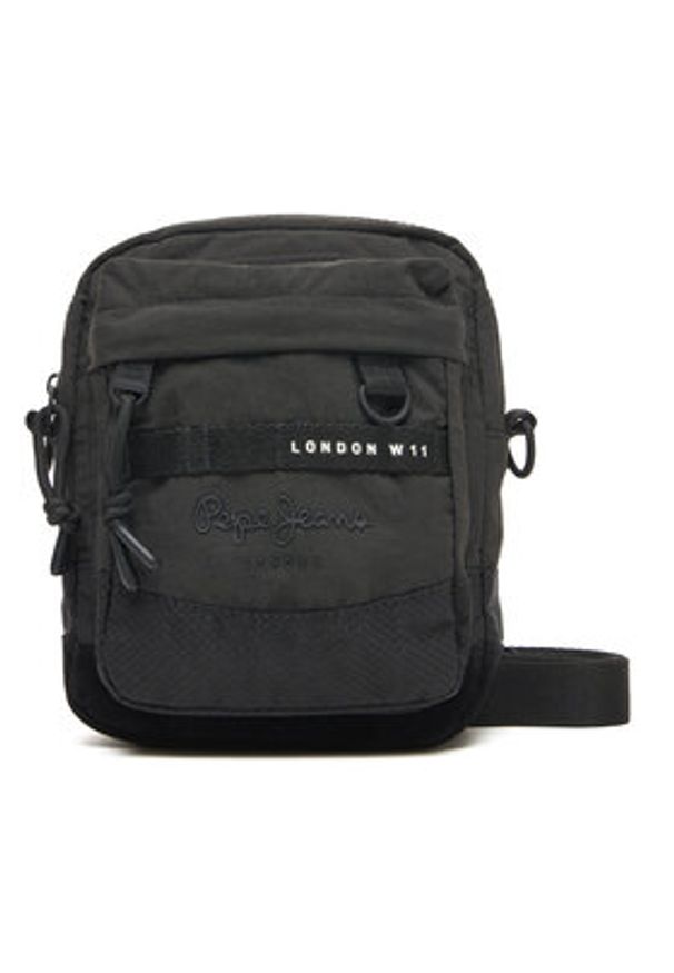 Pepe Jeans Saszetka Heich Bristol PM030874 Czarny. Kolor: czarny. Materiał: materiał