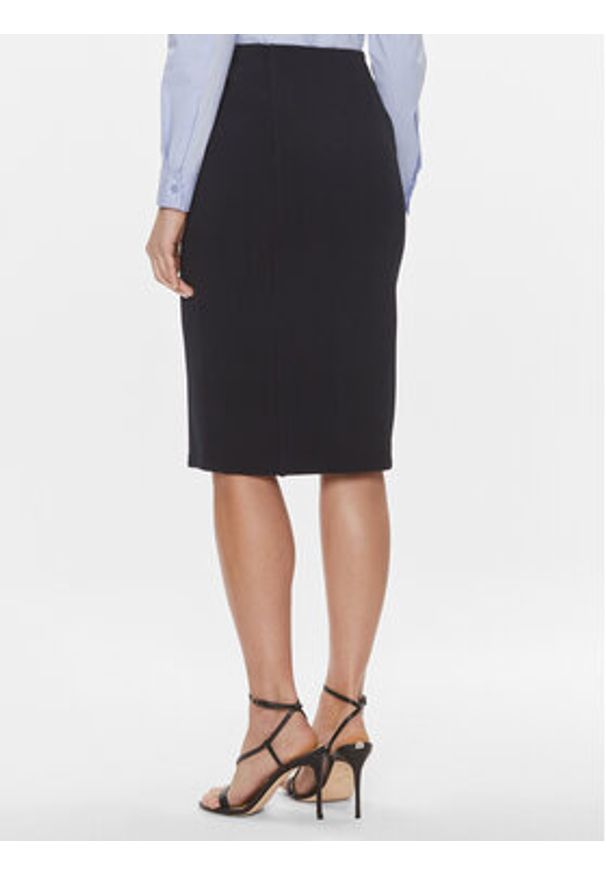 BOSS Spódnica ołówkowa Vukeva 50505973 Granatowy Slim Fit. Kolor: niebieski. Materiał: wiskoza