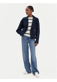 TOMMY HILFIGER - Tommy Hilfiger Kurtka przejściowa WW0WW47759 Granatowy Relaxed Fit. Kolor: niebieski. Materiał: wełna #5