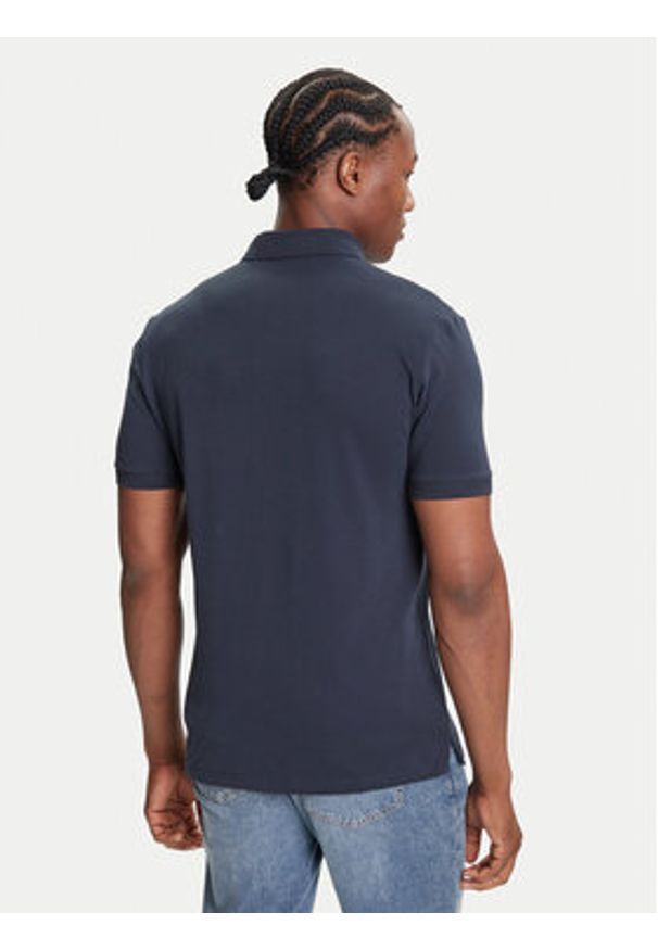 Hugo Polo Dereso222 50466202 Granatowy Slim Fit. Typ kołnierza: polo. Kolor: niebieski. Materiał: bawełna