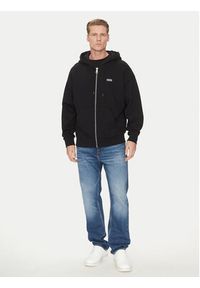 Hugo - HUGO Bluza Nardimez 50520017 Czarny Loose Fit. Kolor: czarny. Materiał: bawełna
