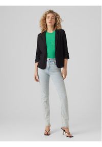 Vero Moda Marynarka Jesmilo 10279700 Czarny Regular Fit. Kolor: czarny. Materiał: len, wiskoza