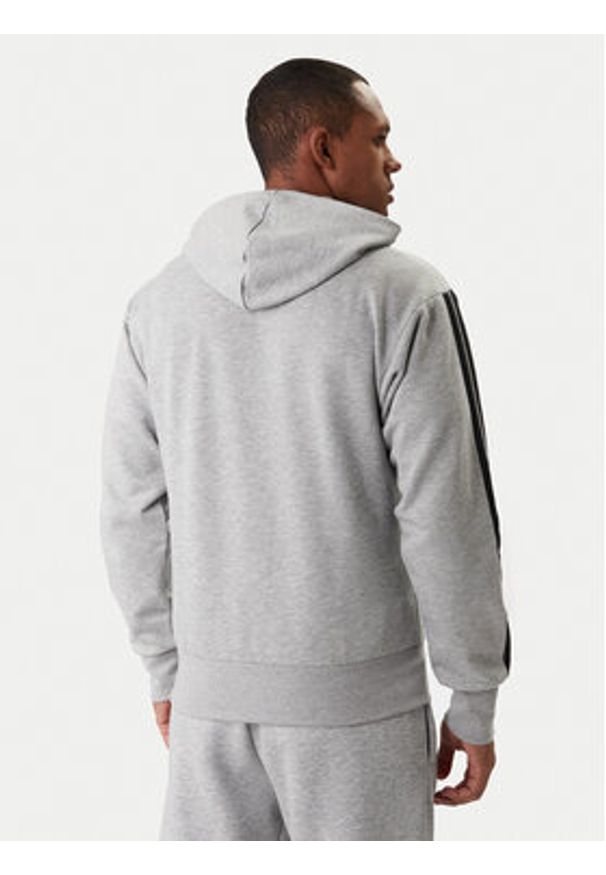 Adidas - adidas Bluza Essentials 3-Stripes JE6302 Szary Regular Fit. Kolor: szary. Materiał: bawełna