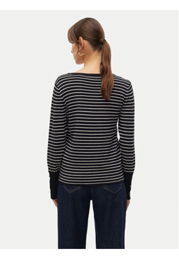 Vero Moda Sweter Dory 10309308 Czarny Regular Fit. Kolor: czarny. Materiał: wiskoza