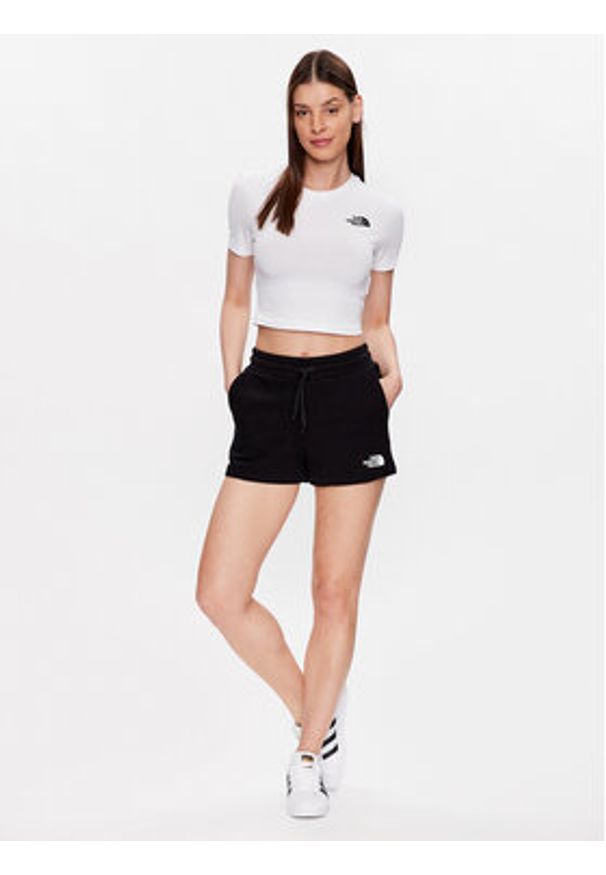 The North Face Szorty sportowe NF0A7QZX Czarny Regular Fit. Kolor: czarny. Materiał: bawełna