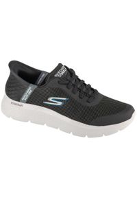 skechers - Buty sportowe Sneakersy męskie, Slip-Ins: Go Walk Flex - Hands Up. Kolor: czarny. Sport: turystyka piesza