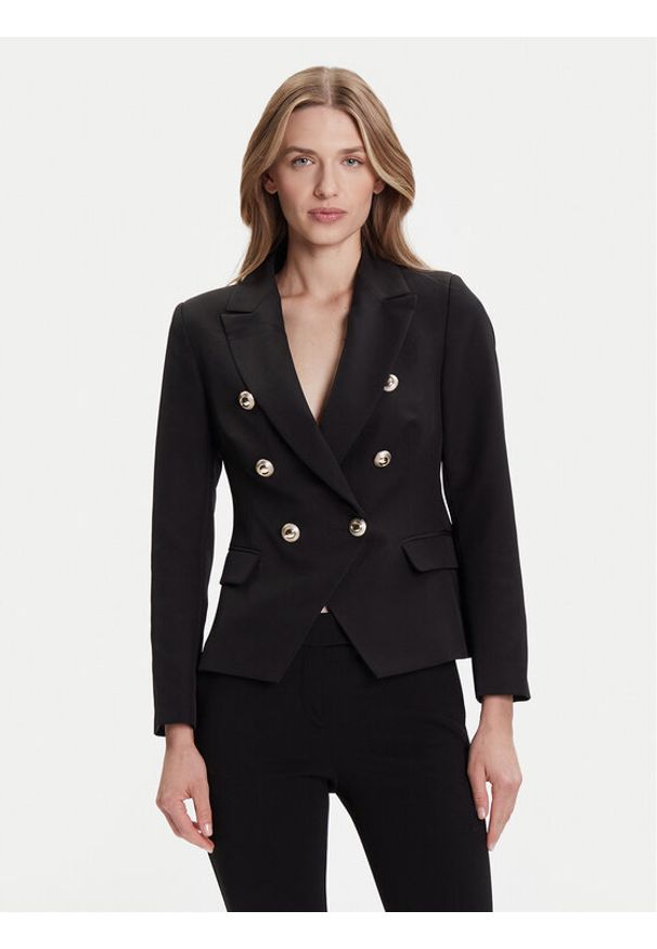Rinascimento Marynarka CFC0126227003 Czarny Slim Fit. Kolor: czarny. Materiał: syntetyk